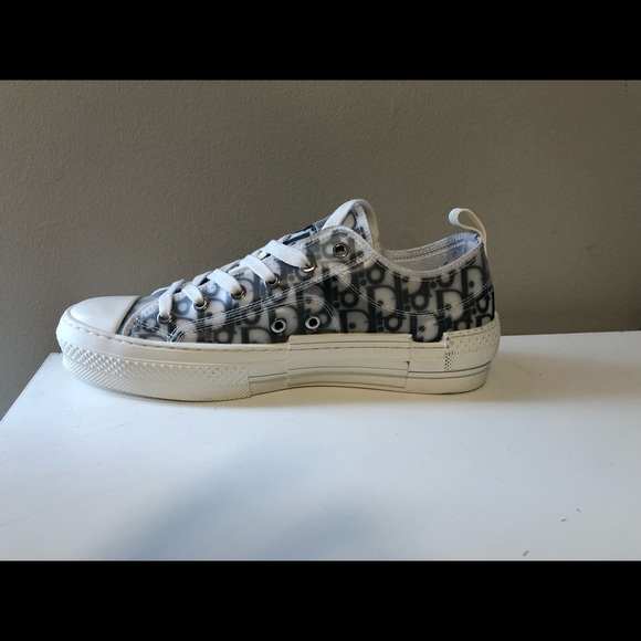 B23 LOW-TOP SNEAKER - White and Black Dior Oblique - Picture 2 of 7